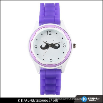 interesting design water resistant lady silicone watch 2015